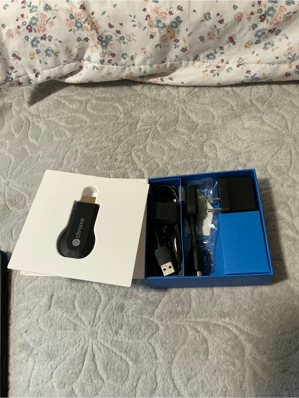 google Chromecast Streaming Stick in Black with Accessories